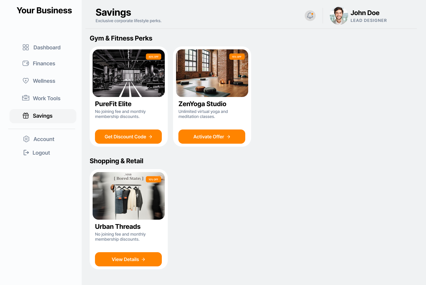 Benefits Portal Savings